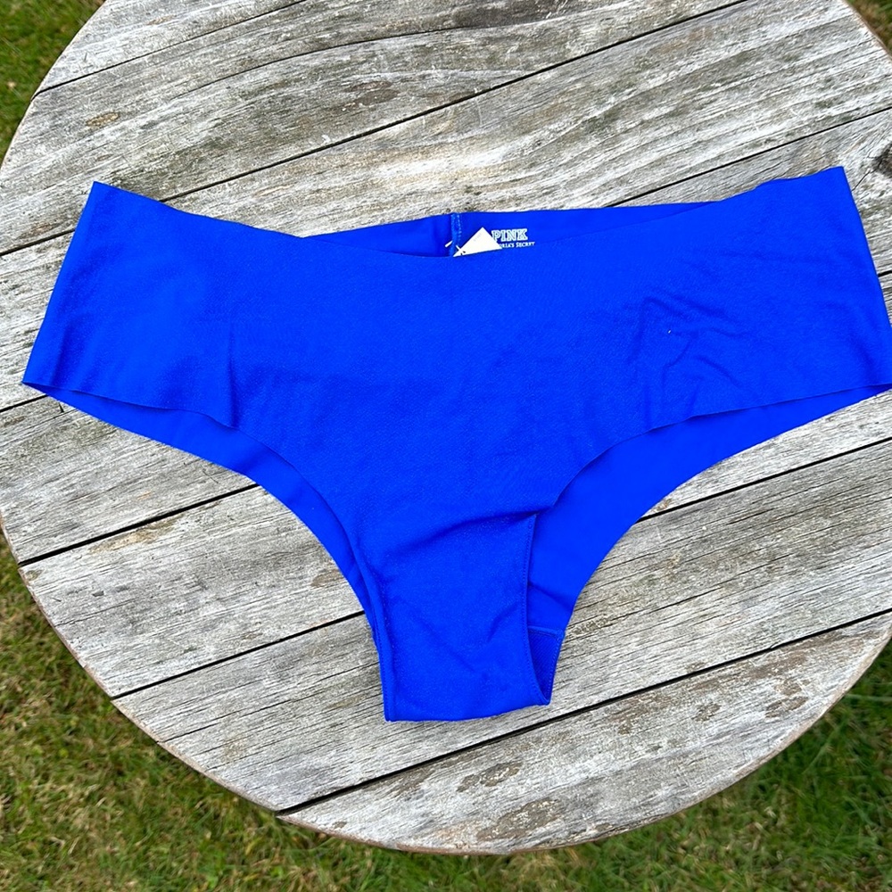 Victoria’s Secret PINK blue cheeky size large! Brand new with tags